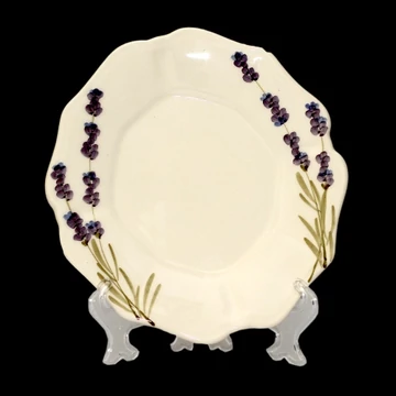 Violin levendulás teásalj,kerámia,kézzel festett-dia.22cm, V.K.52-08 Violin levendulás teásalj,kerámia,kézzel festett-dia.22cm, V.K.52-08