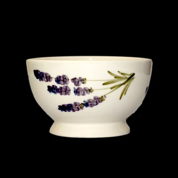 Violin levendulás műzlistál,kerámia,kézzel festett-dia15x9cm-6dl, V.K.52-12 Violin levendulás műzlistál,kerámia,kézzel festett-dia15x9cm-6dl, V.K.52-12