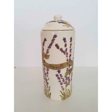 Violin levendulás spagettitartó,kerámia,kézzel festett-dia12x30cm, V.K.52-20