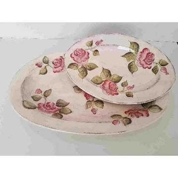 Domború mintás ováltál nagy,virágos bordó,kerámia,kézzel festett-43x27,5x4,5cm, V.K.30-29-01 Domború mintás ováltál nagy,virágos bordó,kerámia,kézzel festett-43x27,5x4,5cm, V.K.30-29-01