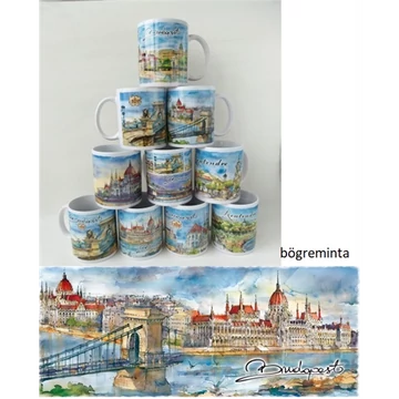 Porcelánbögre, Budapest, CZW.bög-BU02