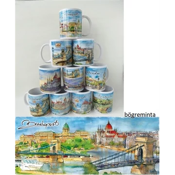 Porcelánbögre, Budapest, CZW.bög-BU05