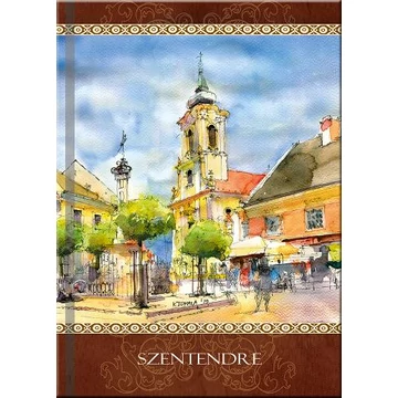 Jegyzettömb 145x205mm, 144 vonalas oldal, Szentendre, CZW.jt21N-S-SZE01