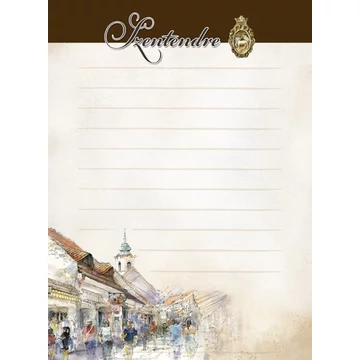 Mágneses jegyzettömb 87x112mm, 48 oldal, Szentendre, CZW.mágjt-SZE Mágneses jegyzettömb 87x112mm, 48 oldal, Szentendre, CZW.mágjt-SZE