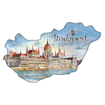 Hűtőmágnes,országforma, Budapest, CZW.orszmágn-BU27 Hűtőmágnes,országforma, Budapest, CZW.orszmágn-BU27