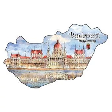Hűtőmágnes,országforma, Budapest, CZW.orszmágn-BU31 Hűtőmágnes,országforma, Budapest, CZW.orszmágn-BU31