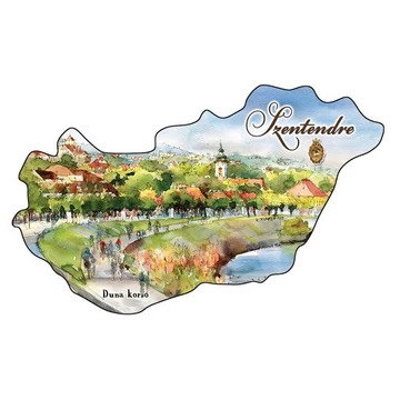 Hűtőmágnes,országforma,Szentendre, CZW.orszmágn-SZE10 Hűtőmágnes,országforma,Szentendre, CZW.orszmágn-SZE10