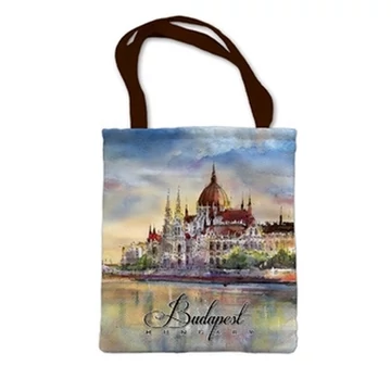 Táska ,polyester,30x32cm,Budapest-Parlament, CZW.pestásk-BU01