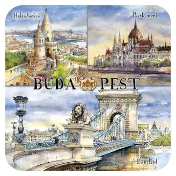 Parafa poháralátét,1 db-os, Budapest, CZW.pohalá1-BU11 Parafa poháralátét,1 db-os, Budapest, CZW.pohalá1-BU11