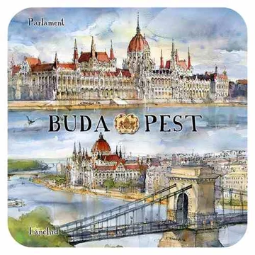 Parafa poháralátét,1 db-os, Budapest, CZW.pohalá1-BU12 Parafa poháralátét,1 db-os, Budapest, CZW.pohalá1-BU12