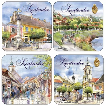 Parafa poháralátét 4db-os szett, Szentendre, CZW.pohalá4-SZE Parafa poháralátét 4db-os szett, Szentendre, CZW.pohalá4-SZE