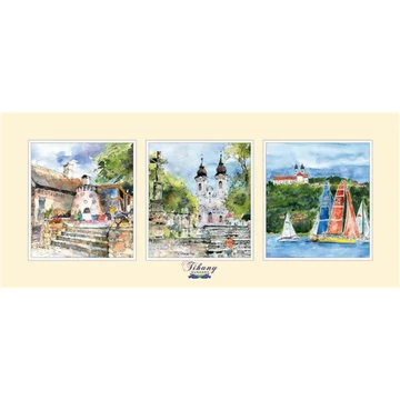 Reprodukció 12x28cm, Tihany, CZW.rp12x28-TIH01