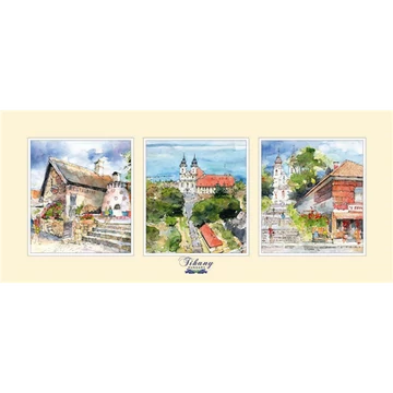 Reprodukció 12x28cm, Tihany, CZW.rp12x28-TIH02