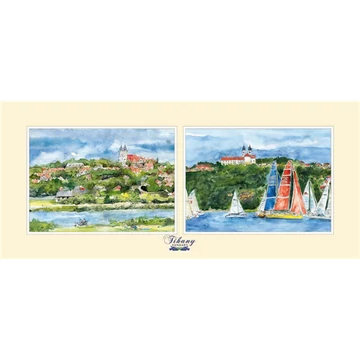 Reprodukció 12x28cm, Tihany, CZW.rp12x28-TIH04