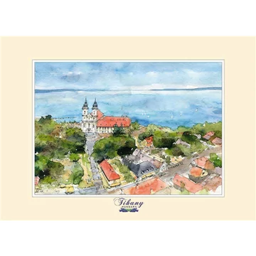 Reprodukció 15x21cm, Tihany, CZW.rp15x21-TIH03