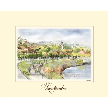 Reprodukció 24x30cm, Szentendre, CZW.rp24x30-SZE01