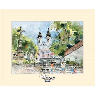 Reprodukció 24x30cm, Tihany, CZW.rp24x30-TIH01