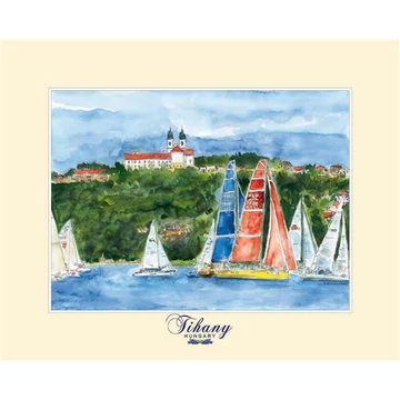 Reprodukció 24x30cm, Tihany, CZW.rp24x30-TIH06