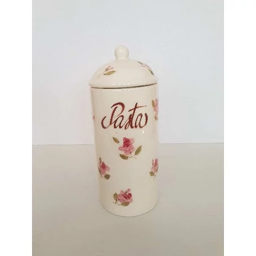 Violin rózsás tésztatartó,kerámia,kézzel festett-dia.10x26cm, V.K.50-23