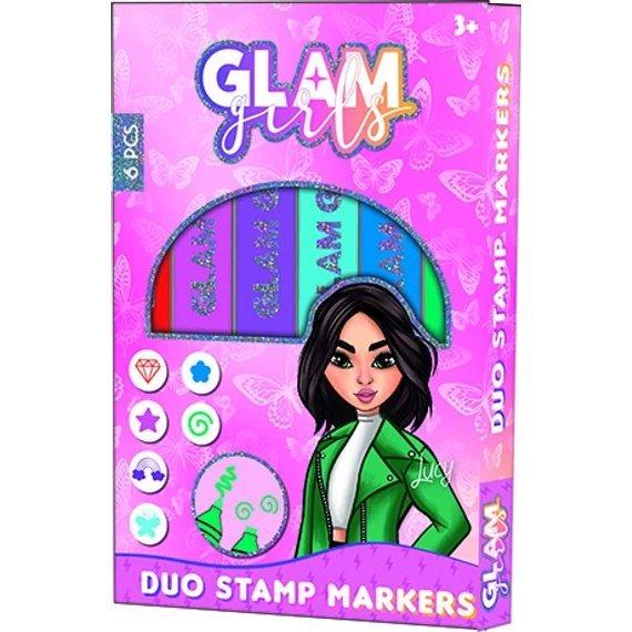 Glam Girls Lucy filctoll és nyomda szett 6 db-os