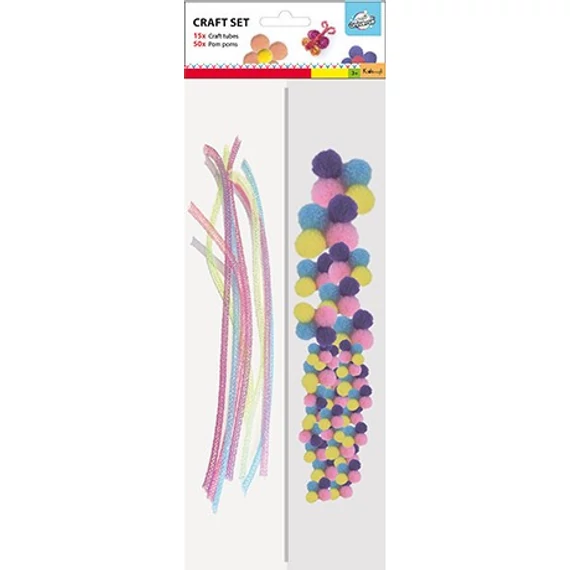 Színes Pom-Pom kreatív szett Színes Pom-Pom kreatív szett