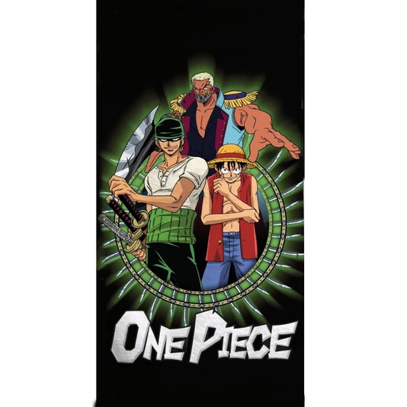 One Piece Green Aura fürdőlepedő, strand törölköző 70x140cm