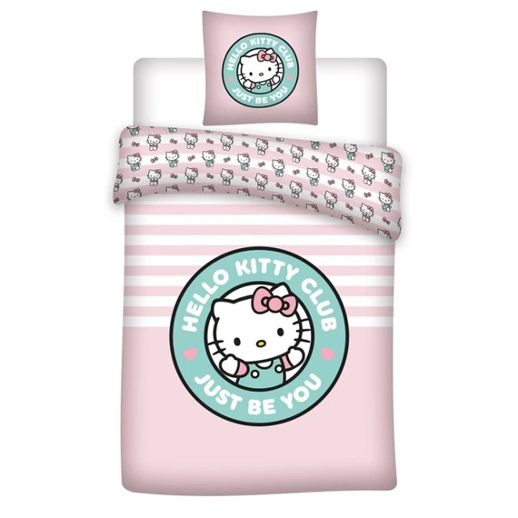 Hello Kitty Club ágyneműhuzat 140×200cm, 65x65 cm