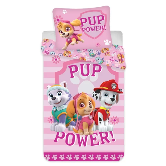 Mancs Őrjárat Power gyerek, ovis ágyneműhuzat 100×135cm, 40×60 cm