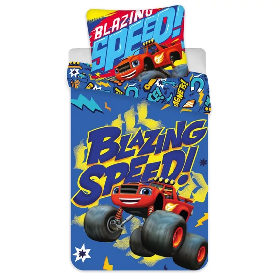 Láng Speed gyerek, ovis ágyneműhuzat 100×140 cm, 40×45 cm