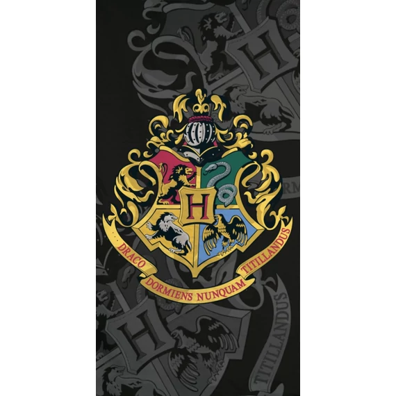 Harry Potter Black fürdőlepedő, strand törölköző 70x140cm