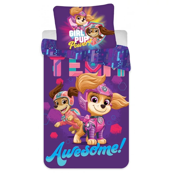 Mancs Őrjárat Awesome gyerek, ovis ágyneműhuzat 100×140cm, 40×45 cm