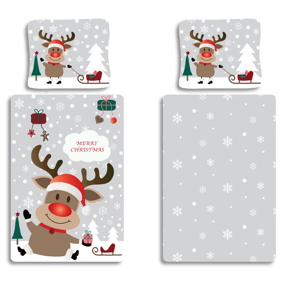 Karácsonyi Grey ágyneműhuzat 140×200cm, 70×90 cm