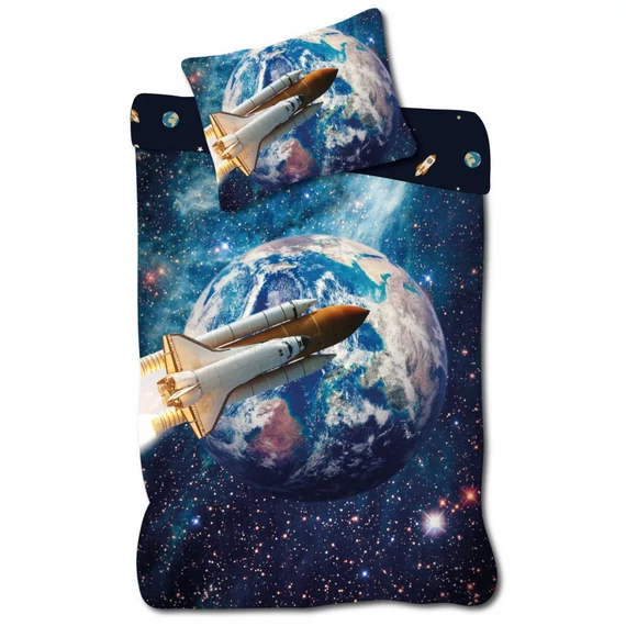 Űrhajós Galactic Explorer ágyneműhuzat 140×200cm, 70×90 cm