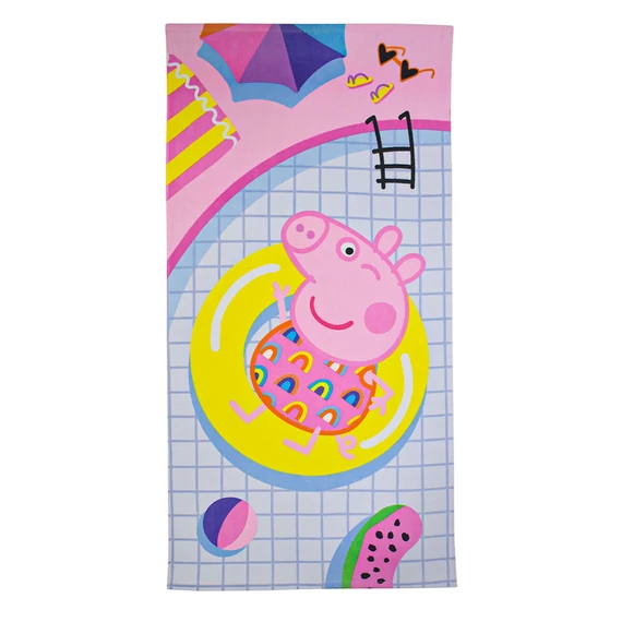 Peppa malac Summer fürdőlepedő, strand törölköző 70x140cm