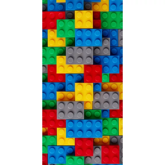 Bricks, Lego mintázatú fürdőlepedő, strand törölköző 70*140cm
