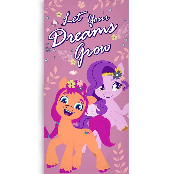 Én kicsi pónim Dreams Grow fürdőlepedő, strand törölköző 70x140cm