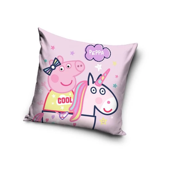 Peppa malac Unicorn párna, díszpárna 40x40 cm