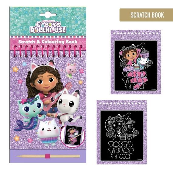 Gabi babaháza Tasty scratch képkarcoló és színező szett
