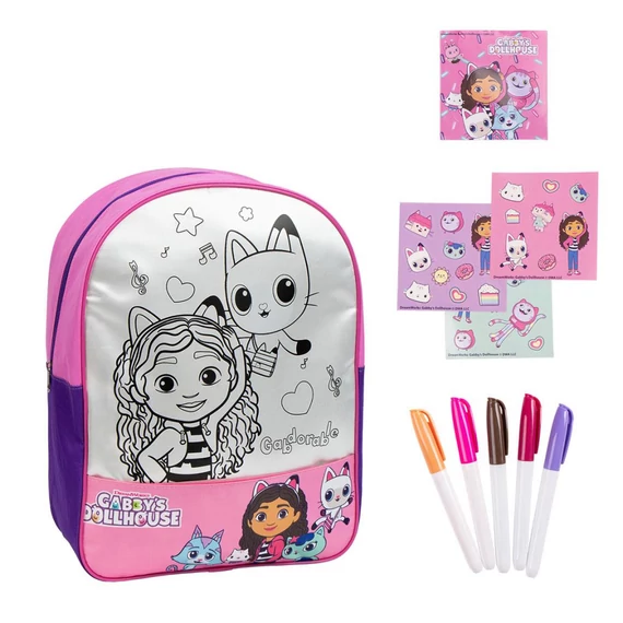 Gabi babaháza Gabdorable színezhető hátizsák, táska 38 cm Gabi babaháza Gabdorable színezhető hátizsák, táska 38 cm