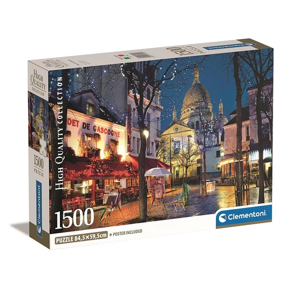 Párizs Montmarte 1500 db-os Compact puzzle Clementoni