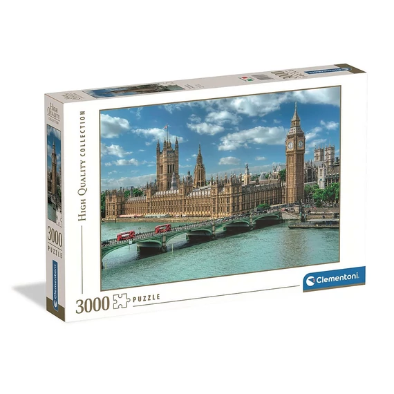 London The House of Parliament 3000 db-os puzzle Clementoni