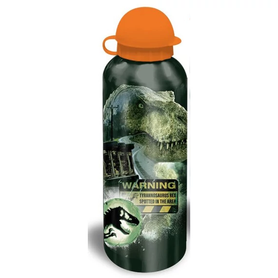 Jurassic World Warning alumínium kulacs ivókupakkal 500 ml Jurassic World Warning alumínium kulacs ivókupakkal 500 ml
