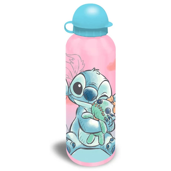 Disney Lilo és Stitch, A csillagkutya Cheeky Pink alumínium kulacs ivókupakkal 500 ml Disney Lilo és Stitch, A csillagkutya Cheeky Pink alumínium kulacs ivókupakkal 500 ml