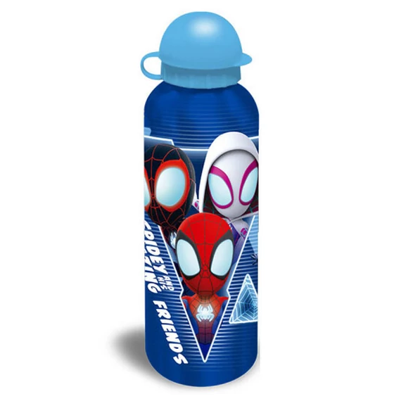 Pókember Blue Web alumínium kulacs ívókupakkal 500 ml Pókember Blue Web alumínium kulacs ívókupakkal 500 ml