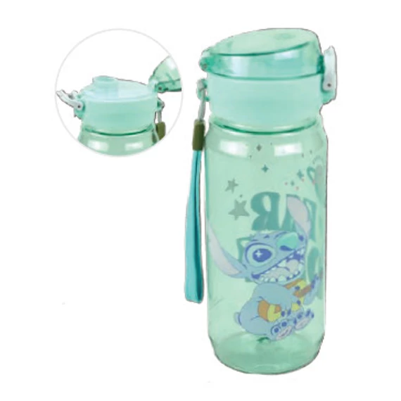 Disney Lilo és Stitch, A csillagkutya Blast műanyag kulacs akasztóval 600 ml Disney Lilo és Stitch, A csillagkutya Blast műanyag kulacs akasztóval 600 ml