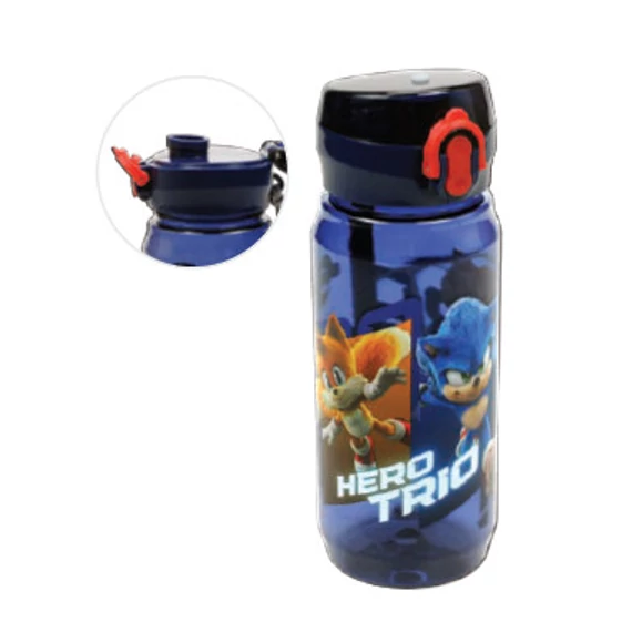 Sonic a sündisznó Hero Trio műanyag kulacs akasztóval 600 ml Sonic a sündisznó Hero Trio műanyag kulacs akasztóval 600 ml
