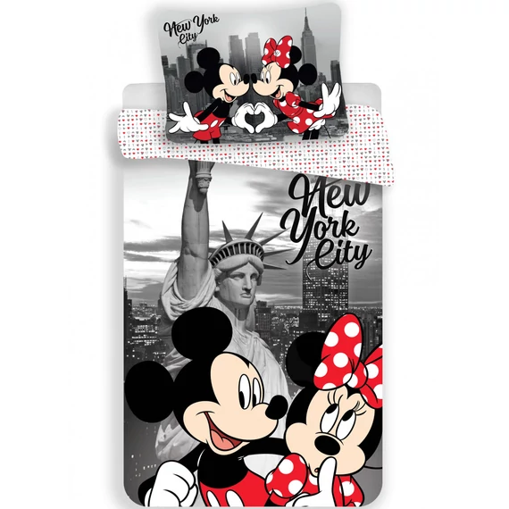 Disney Minnie New York ágyneműhuzat 140×200cm, 70×90 cm microfibre Disney Minnie New York ágyneműhuzat 140×200cm, 70×90 cm microfibre
