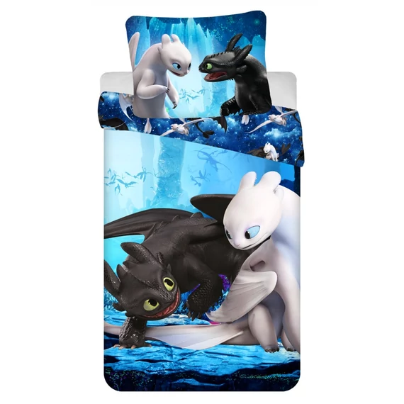 Így neveld a sárkányodat ágyneműhuzat 140×200cm, 70×90 cm microfibre Így neveld a sárkányodat ágyneműhuzat 140×200cm, 70×90 cm microfibre