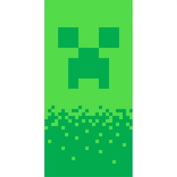 Minecraft fürdőlepedő, strand törölköző Digital Creeper 70*140cm