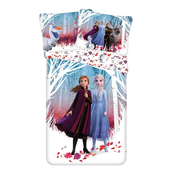 Disney Jégvarázs Leaf ágyneműhuzat 140×200cm, 70×90 cm microfibre Disney Jégvarázs Leaf ágyneműhuzat 140×200cm, 70×90 cm microfibre